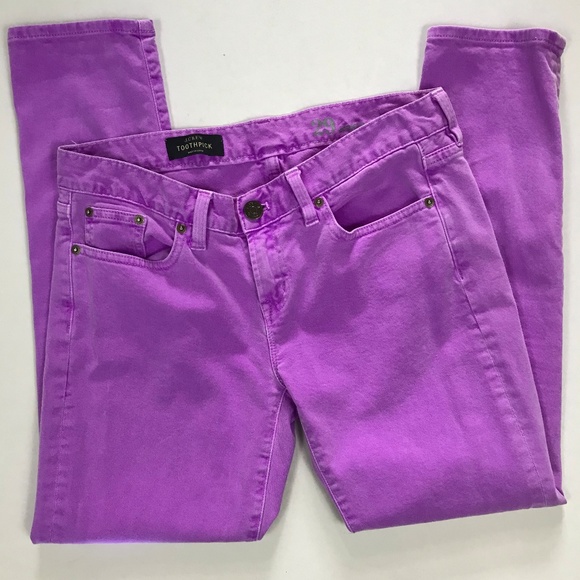J. Crew Denim - J. Crew Jeans Sz 29 Matchstick Ankle Skinny Purple